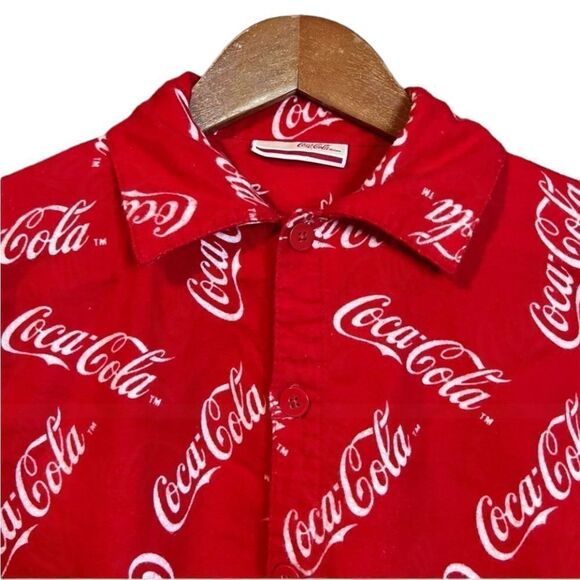 3 for $30! Coca Cola brand pj flannel top - Picture 2 of 11